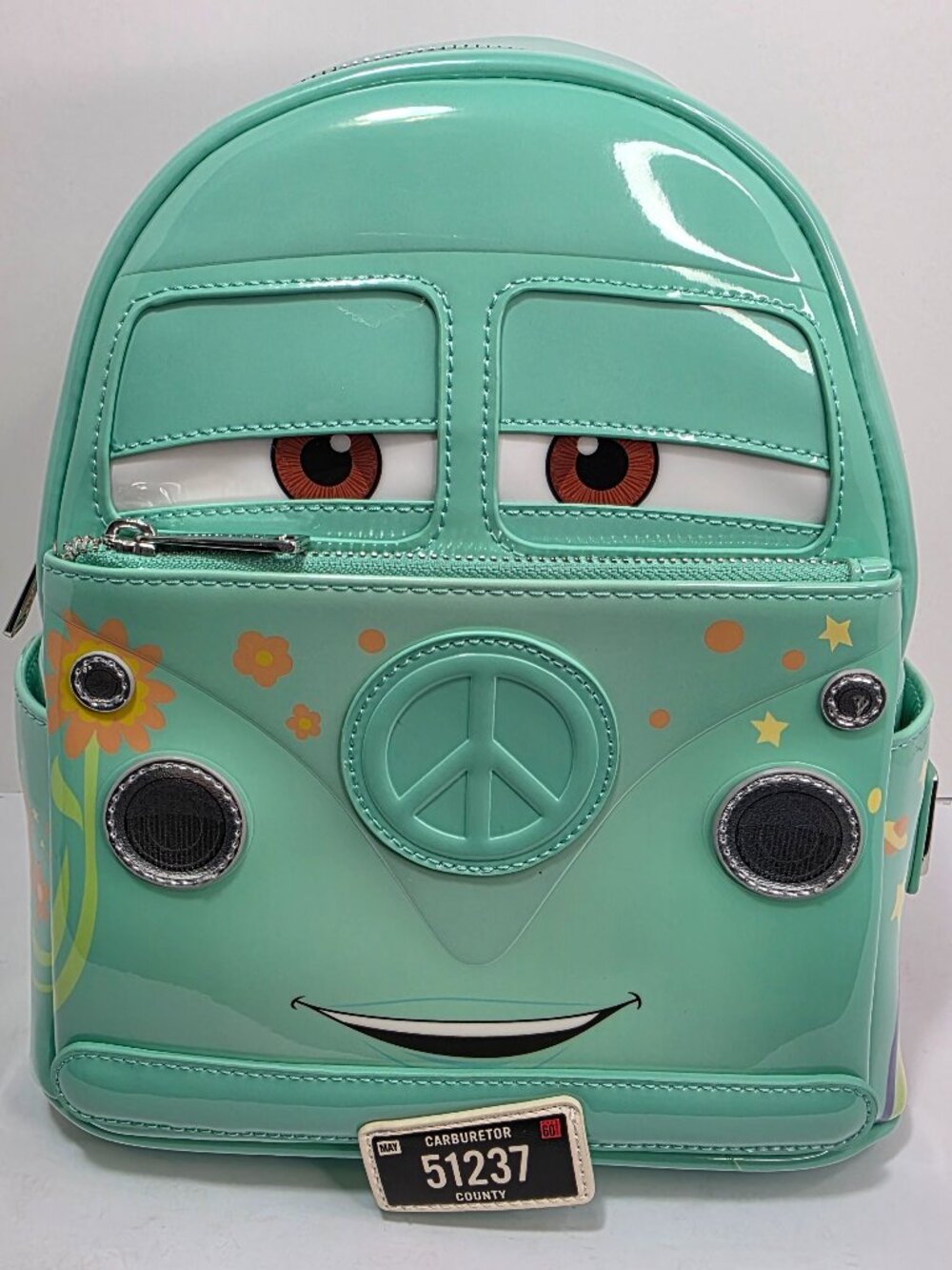 Loungefly Disney Pixar Cars Fillmore Hippie Cosplay Mini Backpack